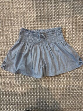 Limeapple light blue Girls Elastic Waist Shorts